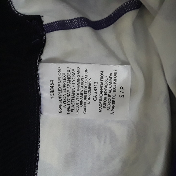 Tuff Athletic crop pant, Size: S, purple and white - Picture 6 of 10